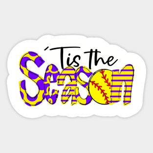 Softball season Sticker